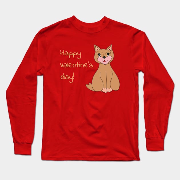 Happy valentine's day Long Sleeve T-Shirt by Alekvik